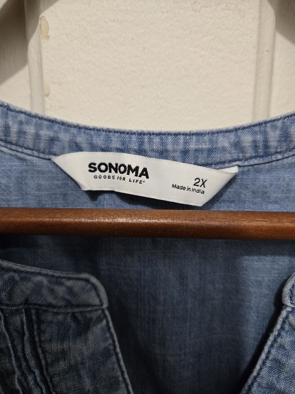 Sonoma Light Blue Denim Dress, Vnevk 2-3x - Picture 3 of 4